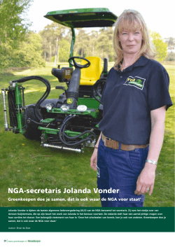 NGA-secretaris Jolanda Vonder