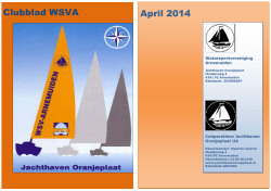Clubblad WSVA April 2014 - Jachthaven Oranjeplaat