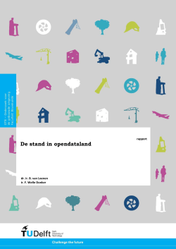 De stand in opendataland 2014 - TU Delft Institutional Repository
