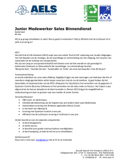 Junior Medewerker Sales Binnendienst
