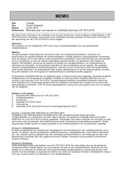 IS Cat D10a Beknopte plan van aanpak LIVP 2015-2018