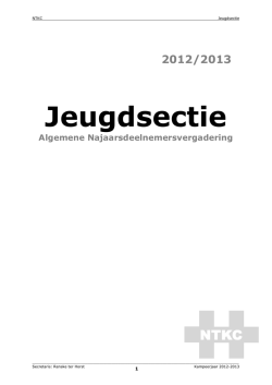 Jaarverslag 2012/2013