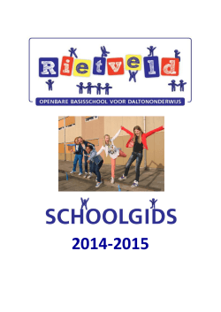 Rietveldschool schoolgids