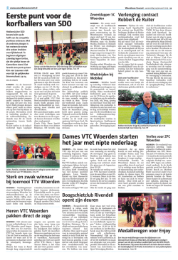 Eerste punt voor de korfballers van SDO
