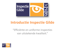Download hier de presentatie Inspectie Gilde