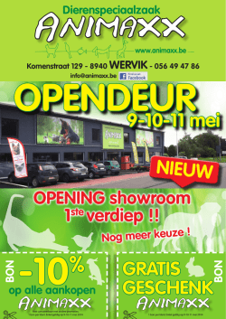 GRATIS GESCHENK 9-10-11 mei NIEUW