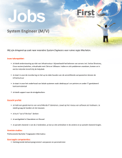 System Engineer (M/V)