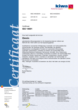 KIWA document ISO 14001