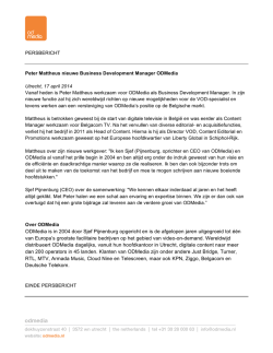 Download NL versie press release