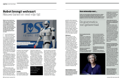 De grammatica van gebarentaal Robot brengt welvaart Nieuwe
