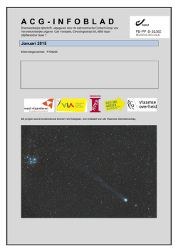 ACG-INFOBLAD - en Volkssterrenwachten AstroLAB IRIS