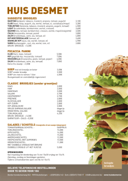 Download hier de broodjeslijst