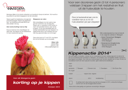 Kippenactie 2014* korting op je kippen