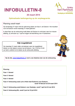 INFOBULLETIN-8 26 maart 2014