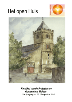 Het open Huis - Grote Kerk Muiden