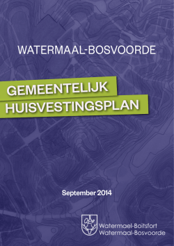 Brochurelogement2014 nl - Gemeente Watermaal
