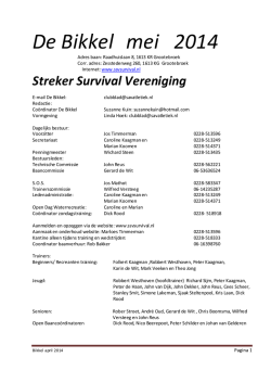 De Bikkel mei 2014