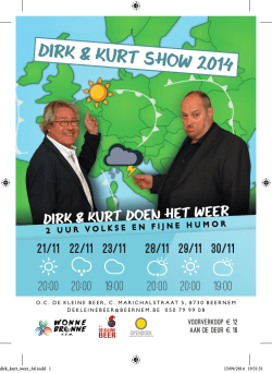 Dirk en Kurt doen het weer