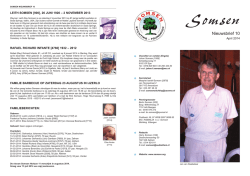Nieuwsbrief 10 (april 2014)