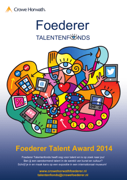 Flyer Talentenfonds - Crowe Horwath International