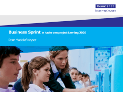 Business Sprint - Leerling 2020