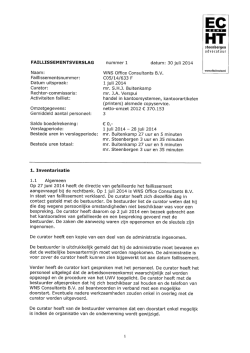 FAILLISSEMENTSVERSLAG