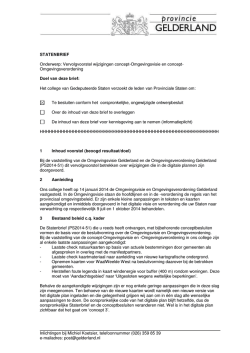 Vervolgvoorstel wijzigingen concept