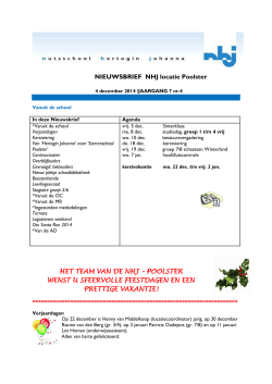 Nieuwsbrief december 2014 - nhj-c.nl