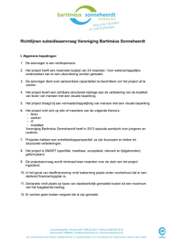 Download Richtlijnen subsidieaanvraag