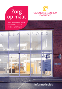 Informatiegids Gezondheidscentrum Lewenborg