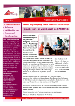 Nieuwsbrief WPW Langedijk Herfst 2014