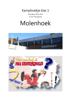 Kampboekje klas 2 - Kandinsky College