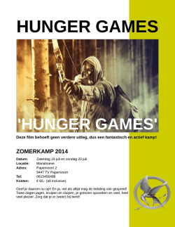 HUNGER GAMES