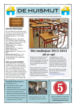 Editie 5, jaargang 2, juni 2014