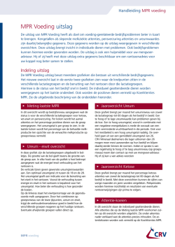 MPR Voeding uitslag