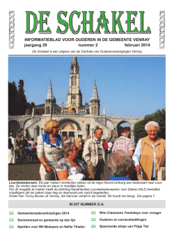 INFORMATIEBLAD VOOR OUDEREN IN DE