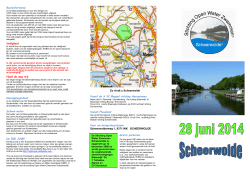 Folder voor 2014 - Open water zwemmen Scheerwolde
