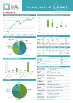 Factsheet - Value Square Fund Equity World september 2014