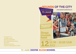 Straat muziek feest - Zeister Muziekschool