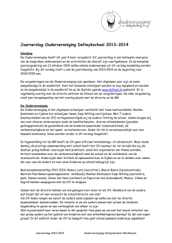 jaarverslag 2013-2014