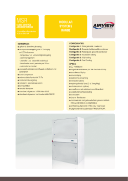 Productleaflet Close Control Airconditioners MSR