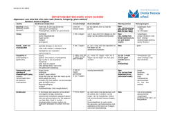 INFECTIEZIEKTESCHEMA VOOR OUDERS