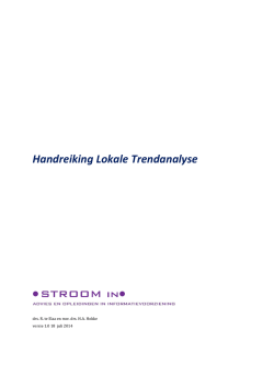 Handreiking Lokale Trendanalyse - Vereniging van Nederlandse