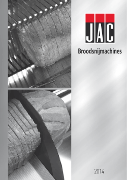 JAC Catalogus broodsnijmachines - klik hier