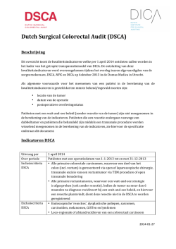 Dutch Surgical Colorectal Audit (DSCA)