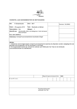 Huurovereenkomst woonboten Singel