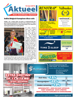 Editie Ninove - 14/05/2014 (week 20)