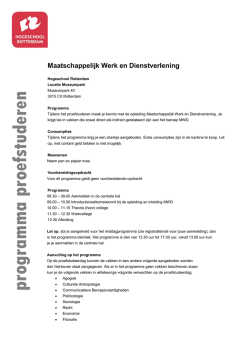 Maatschappelijk Werk en Dienstverlening