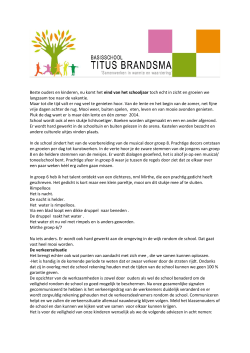 Nieuwsbrief 10 juni - Basisschool Titus Brandsma