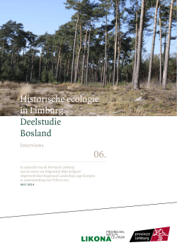 Deelstudie Bosland – Interviews